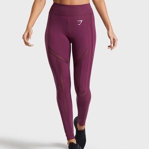 Gymshark Embody Leggings in Dark Ruby